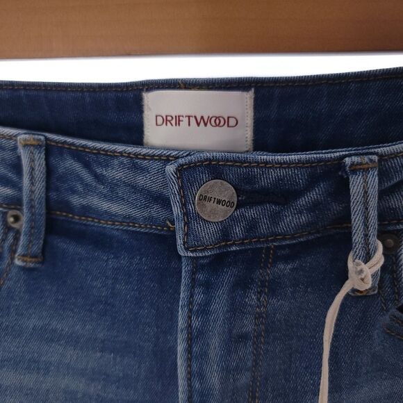 Driftwood Jackie High Rise Size W28 L28 Embroidered Jeans Womens - Picture 8 of 14